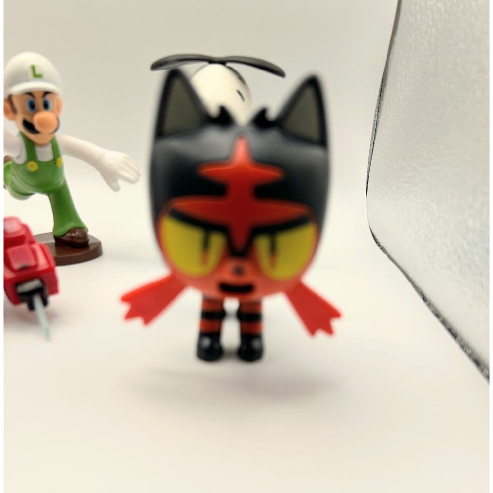 Mixed Character Figure Lot Luigi Optimus Prime Snoopy Minion Pokemon Litten 6pc - Picture 4 of 9
